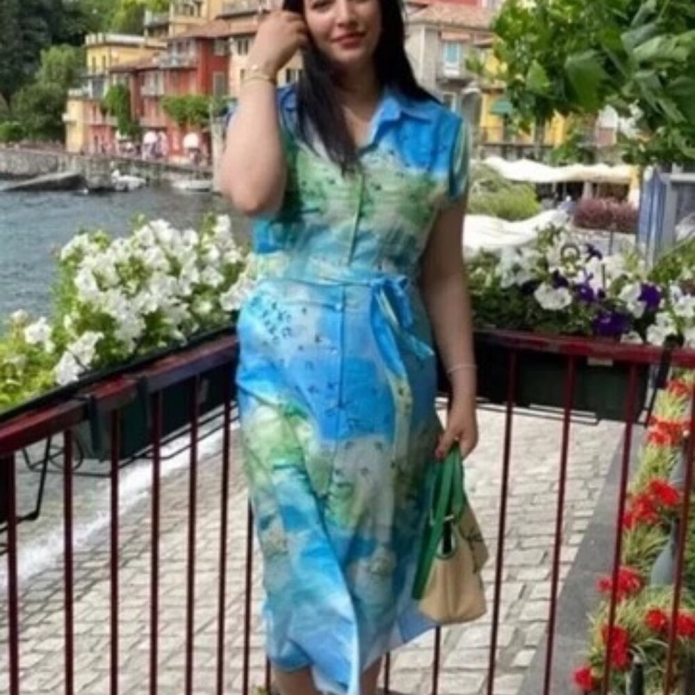 Zara printed shirt dress ZW collection 2183/014 - Picture 2 of 11